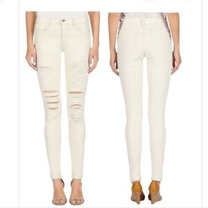 J Brand Mid Rise Super Skinny Distressed Jean in Divo Wash Size 29